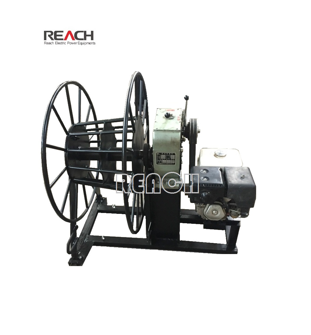 3Ton Cable Winch Puller for Winding wires With Gasoline Engine used for Cable Pulling Capstan Winch